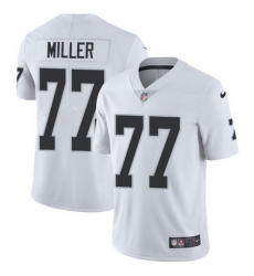 Nike Raiders #77 Kolton Miller White Youth Stitched NFL Vapor Untouchable Limited Jersey