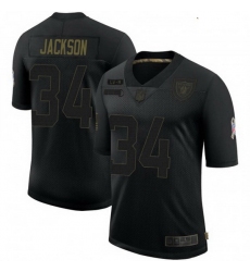 Youth Las Vegas Raiders Bo Jackson Black 2020 Salute To Service Jersey