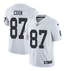 Youth Nike Raiders #87 Jared Cook White Stitched NFL Vapor Untouchable Limited Jersey