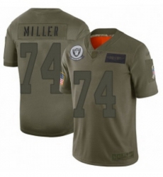 Youth Oakland Raiders 74 Kolton Miller Limited Camo 2019 Salute to Service Football Jersey