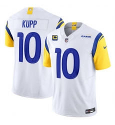 Men Los Angeles Rams 10 Cooper Kupp White 2024 F U S E With 4 Star C Patch Vapor Untouchable Limited Alternate Stitched Jersey