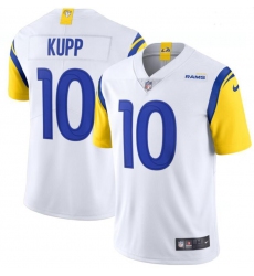 Men Nike Rams 10 Cooper Kupp White Vapor Untouchable Limited Jersey