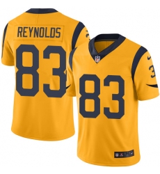 Nike Rams #83 Josh Reynolds Gold Men Stitched NFL Limited Rush Jersey