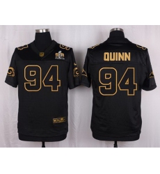 Nike Rams #94 Robert Quinn Black Mens Stitched NFL Elite Pro Line Gold Collection Jersey