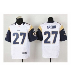 Nike St. Louis Rams 27 Tre Mason white Elite NFL Jersey