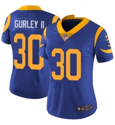 Womens Nike Los Angeles Rams 30 Todd Gurley Royal Blue Alternate Vapor Untouchable Limited Player NFL Jersey