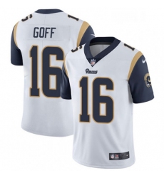 Youth Nike Los Angeles Rams 16 Jared Goff White Vapor Untouchable Limited Player NFL Jersey