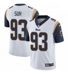 Youth Nike Los Angeles Rams 93 Ndamukong Suh White Vapor Untouchable Limited Player NFL Jersey