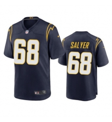 Men Los Angeles Chargers 68 Jamaree Salyer Navy Stitched Jersey