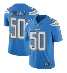 Mens Los Angel Chargers #50 Hayes Pullard Electric Blue Alternate  Vapor Untouchable Jersey