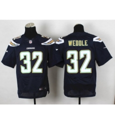 Nike San Diego Chargers 32 Eric Weddle Dark.Blue Elite New NFL Jersey