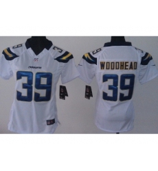 Women Nike San Diego Chargers #39 Danny Woodhead White NFL Jerseys