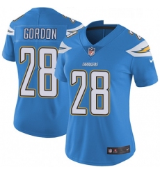 Womens Nike Los Angeles Chargers 28 Melvin Gordon Elite Electric Blue Alternate NFL Jersey