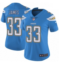 Womens Nike Los Angeles Chargers 33 Derwin James Electric Blue Alternate Vapor Untouchable Elite Player NFL Jersey