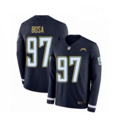 Youth Los Angeles Chargers 97 Joey Bosa Limited Navy Blue Therma Long Sleeve Football Jersey