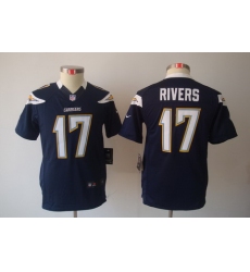 Youth Nike San Diego Charger #17 Rivers Blue Limited Jerseys