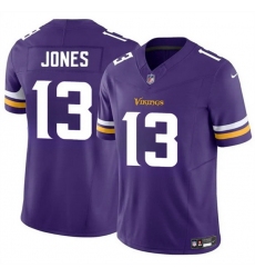 Men Minnesota Vikings 13 Daniel Jones Purple 2024 F U S E  Vapor Untouchable Limited Stitched Jersey