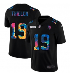 Minnesota Vikings 19 Adam Thielen Men Nike Multi Color Black 2020 NFL Crucial Catch Vapor Untouchable Limited Jersey