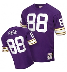 MitchellandNess Minnesota Vikings 1975 88 Alan Page Authentic Throwback Team Color Jersey