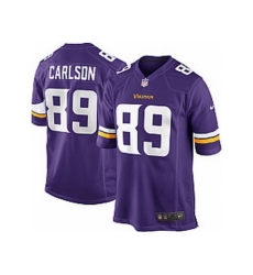 Nike Minnesota Vikings 89 John Carlson Purple Game NFL Jersey