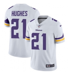 Nike Vikings #21 Mike Hughes White Mens Stitched NFL Vapor Untouchable Limited Jersey