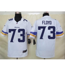 Nike Vikings #73 Sharrif Floyd White Mens Stitched NFL Limited Jersey