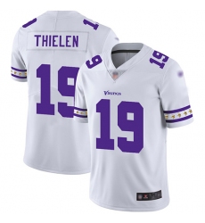 Vikings 19 Adam Thielen White Mens Stitched Football Limited Team Logo Fashion Jersey