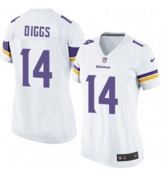 Womens Nike Minnesota Vikings 14 Stefon Diggs Game White NFL Jersey