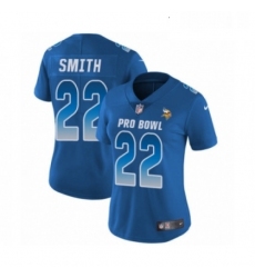 Womens Nike Minnesota Vikings 22 Harrison Smith Limited Royal Blue NFC 2019 Pro Bowl NFL Jersey