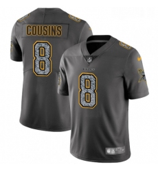 Youth Nike Minnesota Vikings 8 Kirk Cousins Gray Static Vapor Untouchable Limited NFL Jersey