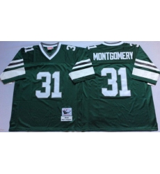 Eagles 31 Wilbert Montgomery Green Throwback Jersey