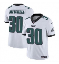 Men Philadelphia Eagles 30 Quinyon Mitchell White 2024 Draft Vapor Untouchable Limited Stitched Football Jersey