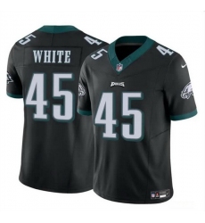 Men Philadelphia Eagles 45 Devin White Black 2023 F U S E Vapor Untouchable Limited Stitched Football Jersey