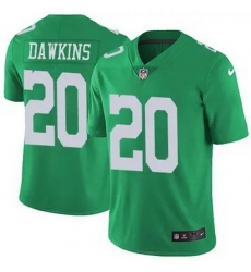 Men Philadelphia Eagles Brian Dawkins #20 Green Vapor Untouchable Limited Stitched NFL Jersey