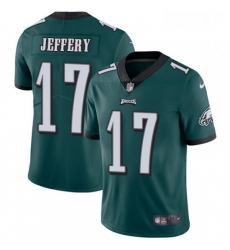 Mens Nike Philadelphia Eagles 17 Alshon Jeffery Midnight Green Team Color Vapor Untouchable Limited Player NFL Jersey