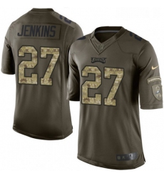 Mens Nike Philadelphia Eagles 27 Malcolm Jenkins Limited Green Salute to Service NFL Jersey