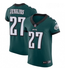 Mens Nike Philadelphia Eagles 27 Malcolm Jenkins Midnight Green Team Color Vapor Untouchable Elite Player NFL Jersey