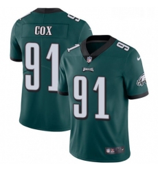 Mens Nike Philadelphia Eagles 91 Fletcher Cox Midnight Green Team Color Vapor Untouchable Limited Player NFL Jersey