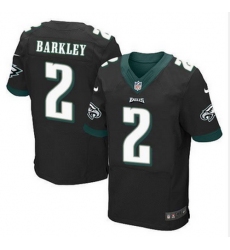 NEW Philadelphia Eagles #2 Matt Barkley Black Alternate Mens Stitched NFL New Elite Jersey