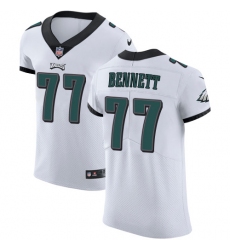 Nike Eagles #77 Michael Bennett White Mens Stitched NFL Vapor Untouchable Elite Jersey