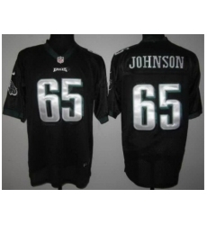 Nike Philadelphia Eagles 65 Lane Johnson Black Elite NFL Jersey