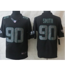 Nike Philadelphia Eagles 90 Marcus Smith Black Impact Limited NFL Jersey