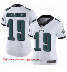 Eagles 19 JJ Arcega Whiteside White Women Stitched Football Vapor Untouchable Limited Jersey