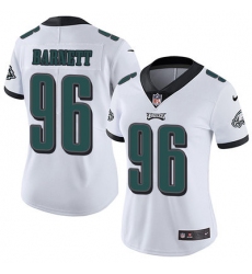 Nike Eagles #96 Derek Barnett White Womens Stitched NFL Vapor Untouchable Limited Jersey