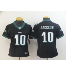 Women Nike Eagles 10 DeSean Jackson Black Vapor Untouchable Limited Jersey