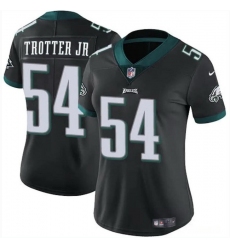 Women Philadelphia Eagles 54 Jeremiah Trotter Jr Black 2024 Draft Vapor Untouchable Limited Stitched Football Jersey