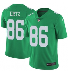 Nike Eagles #86 Zach Ertz Green Youth Stitched NFL Limited Rush Jersey