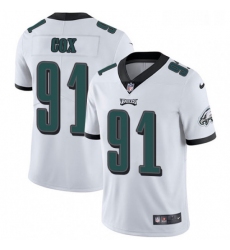 Youth Nike Philadelphia Eagles 91 Fletcher Cox White Vapor Untouchable Limited Player NFL Jersey