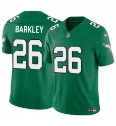 Youth Philadelphia Eagles 26 Saquon Barkley Green 2023 F U S E Vapor Untouchable Limited Throwback Stitched Football Jersey