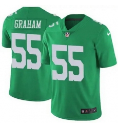 Youth Philadelphia Eagles Brandon Graham #55 Green Vapor Untouchable Limited Stitched NFL Jersey